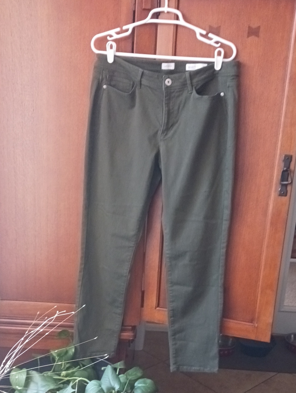 J. Jill Olive Green Denim Pants